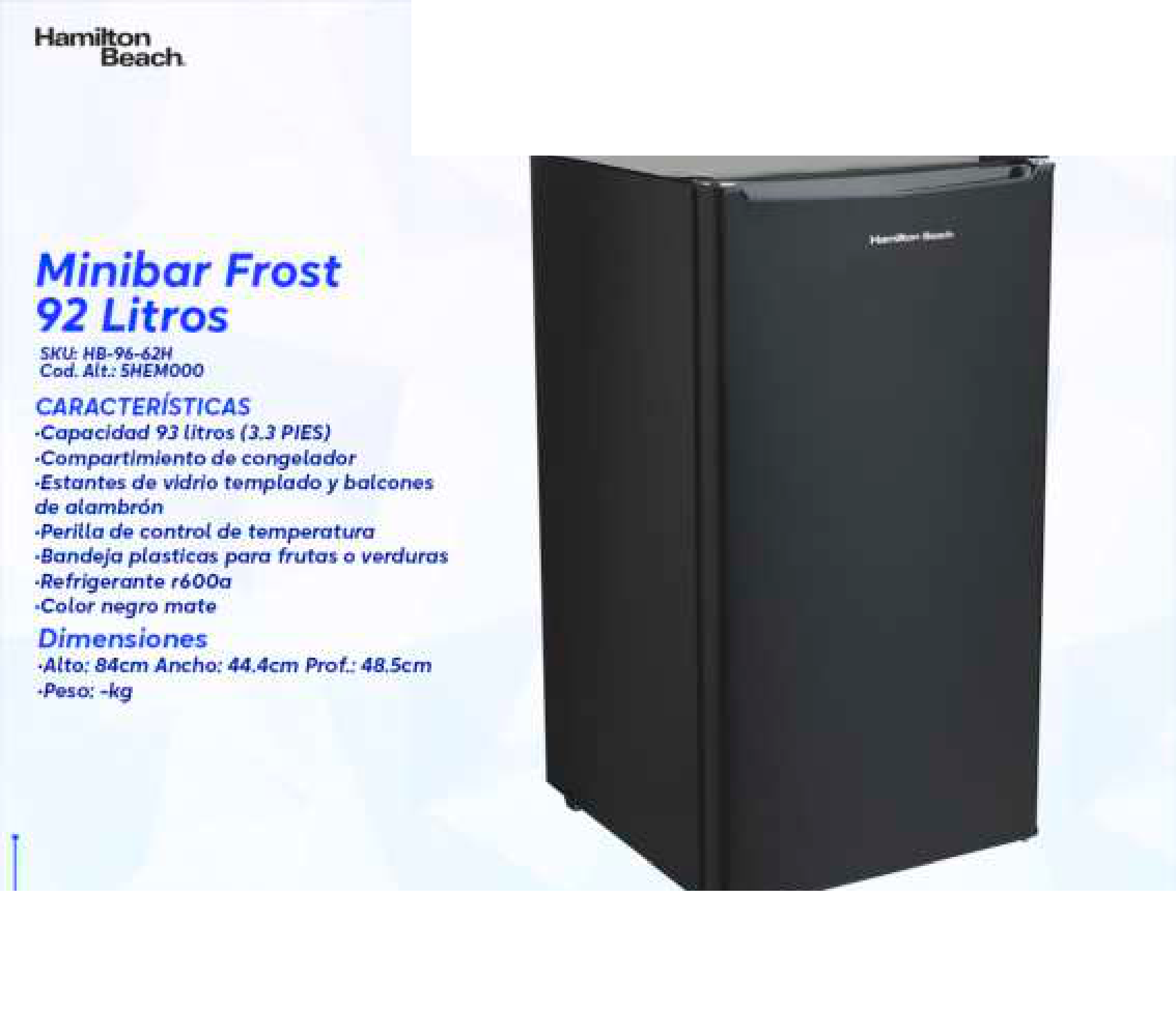 Minibar Frost 92 Litros