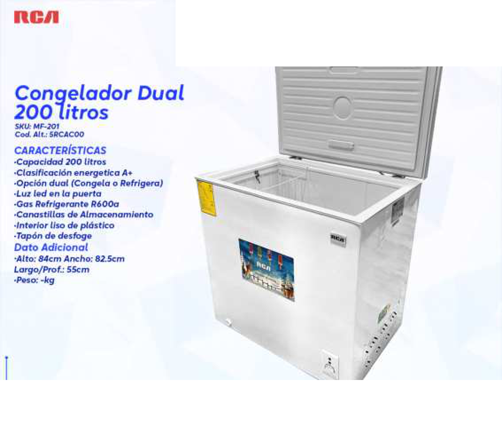Congelador Dual 200 litros