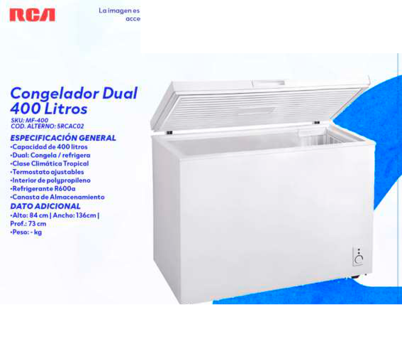 Congelador Dual 400 Litros