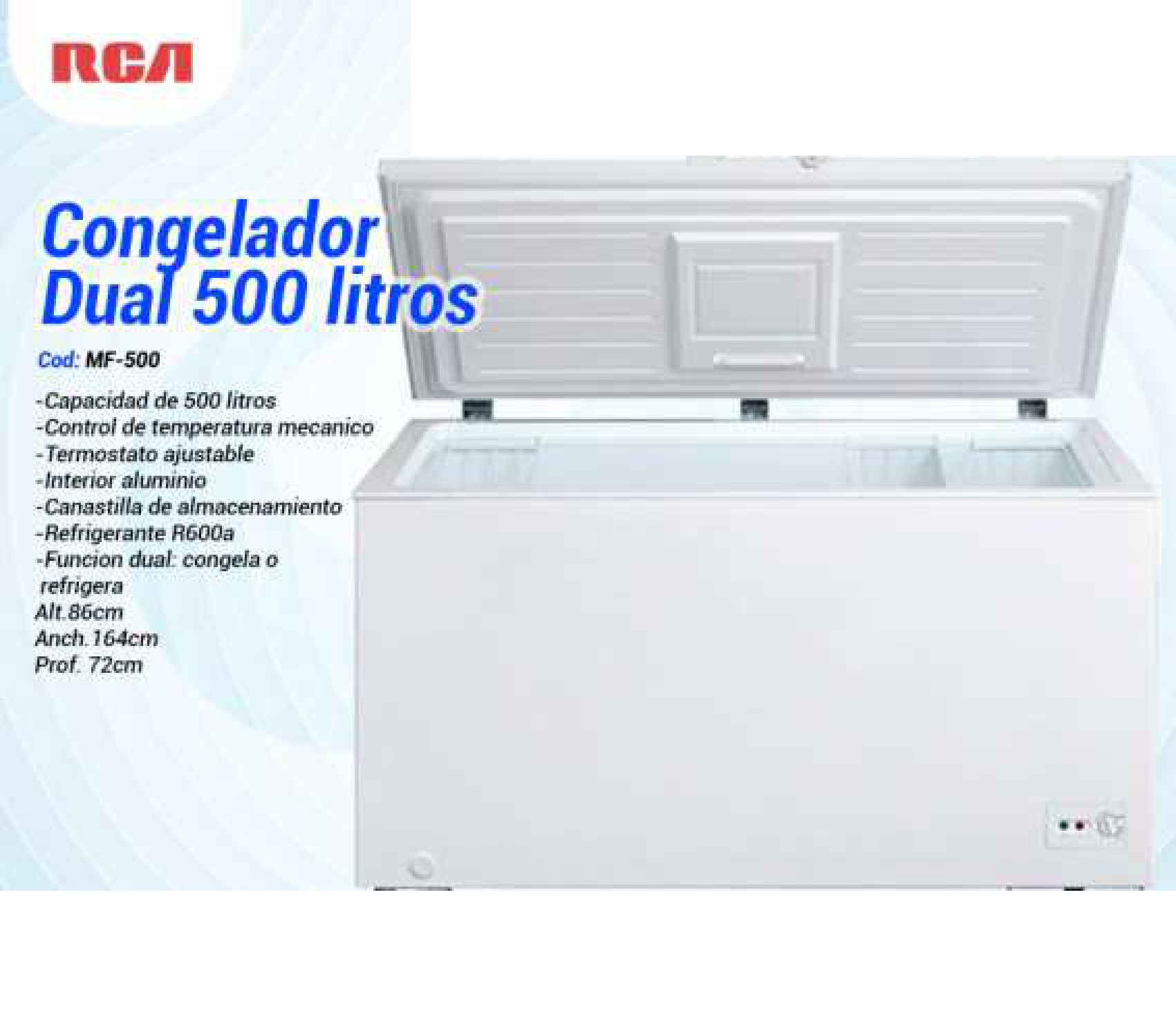 Congelador Dual 500 litros
