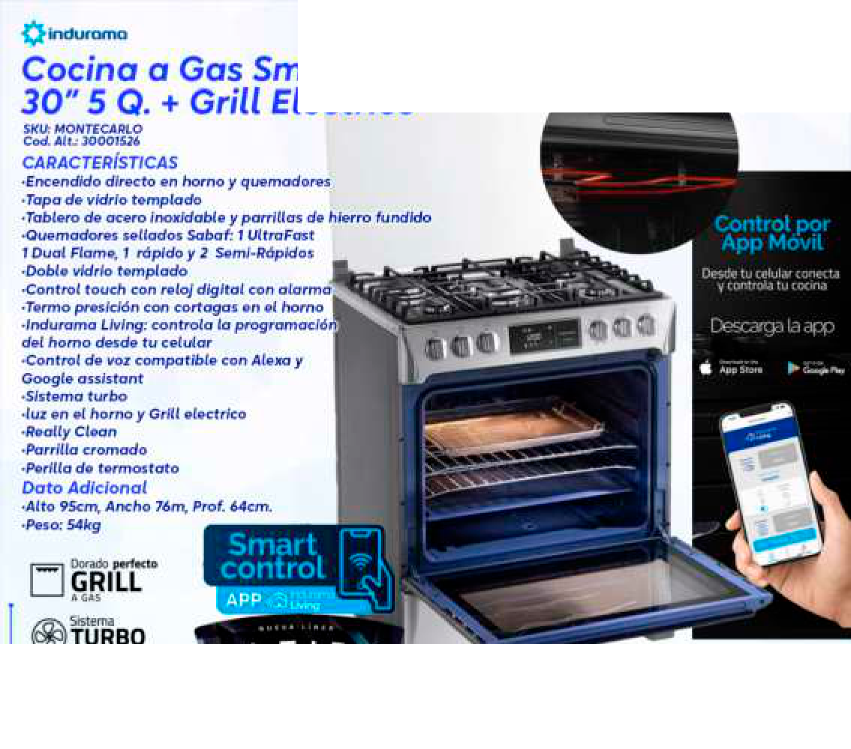 Cocina a Gas Smart 30
