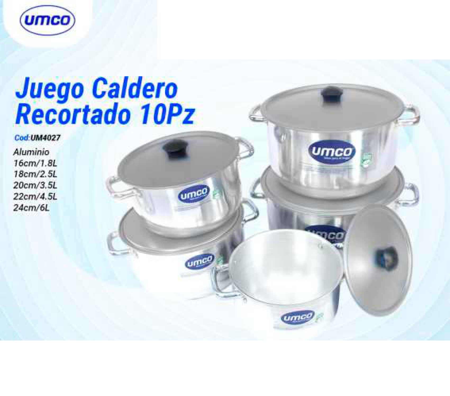 Juego Caldero Recortado 10Pz