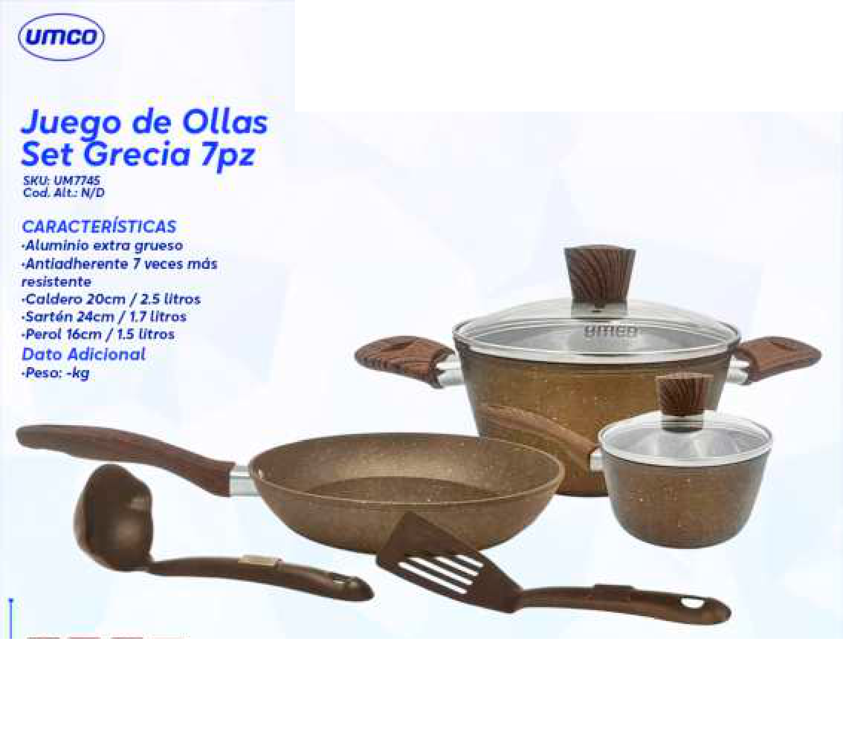 Juego de Ollas Set Grecia 7pz