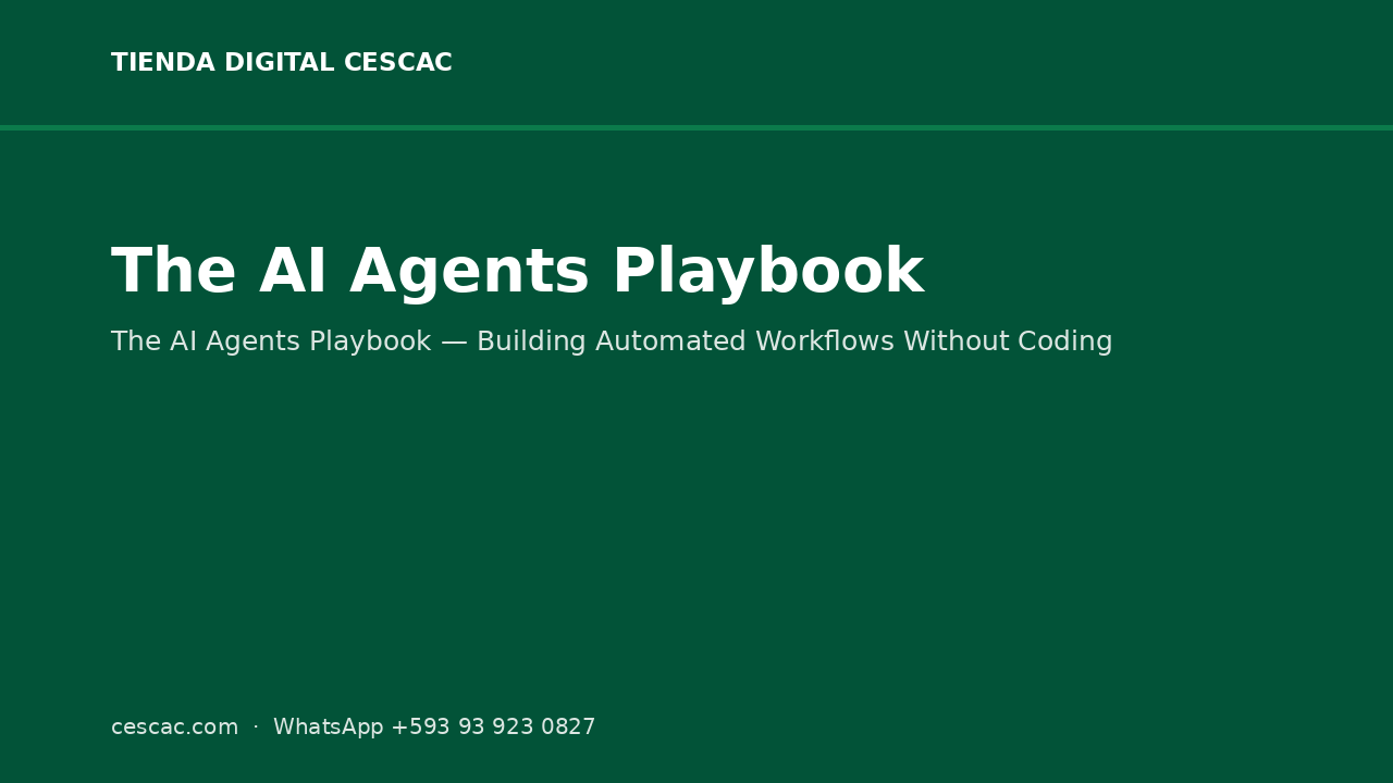 The AI Agents Playbook